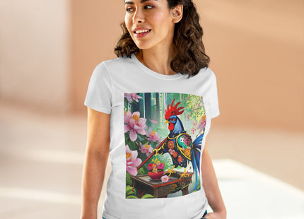 Cyberpunk Rooster Cotton Tee