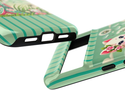 Geisha Kitten and the Dandelion Phone Cases