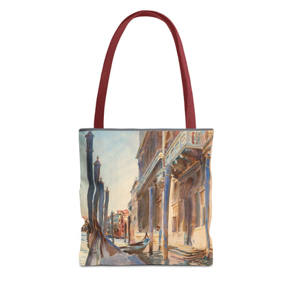 Gondola Moorings on the Grand Canal by John Singer Sargent Tote Bag (AOP)