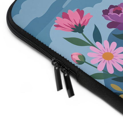 🌹👒 The Lady Among The Giant Roses Laptop Sleeve – Art Deco Floral Elegance
