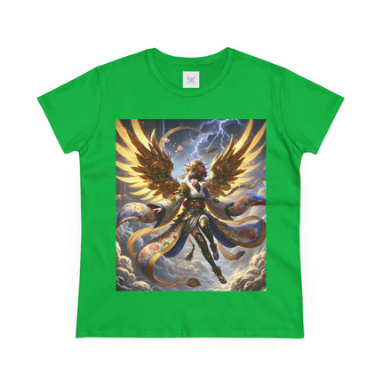 Valkyrie Descending Through Storm Cotton Tee