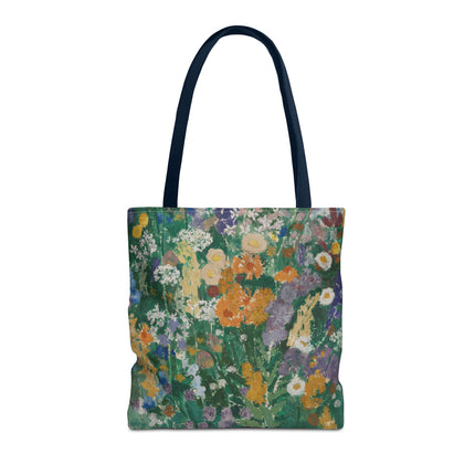 Flowers on the Mountain by August Babberger Tote Bag (AOP)