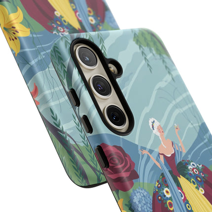 🌹🌿 The Willow Garden Promenade Phone Case – Art Deco Floral Elegance
