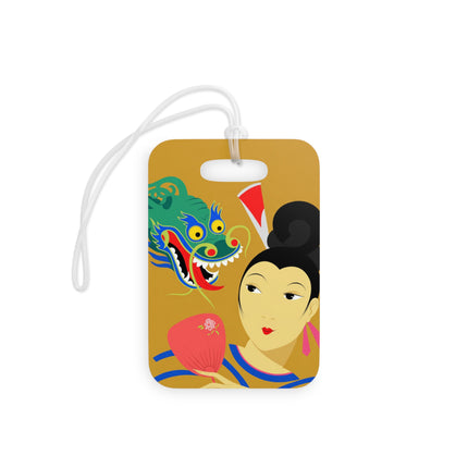 Dragon Fan Luggage Tag – Bold Fantasy & Elegant Strength