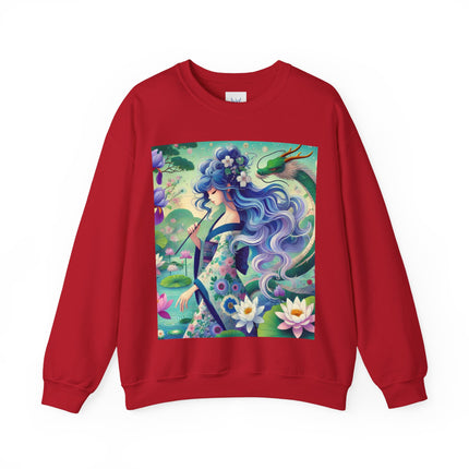 Fairy of the Koi Pond Heavy Blend™ Crewneck Sweatshirt