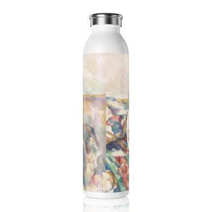 The Three Skulls by Paul Cézanne Slim Water Bottle