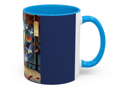 Court Magician with Ghost Butterflies Colorful Mugs (11oz, 15oz)