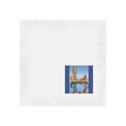 Le long du Missouri by George Barbier White Coined Napkins