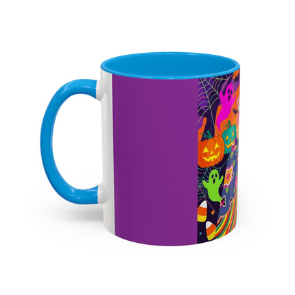 🌈👻 The Rainbow Ghost Masquerade Colorful Mug – Colorful Halloween Charm
