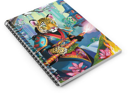 Cyberpunk Leopard Spiral Notebook - Ruled Line