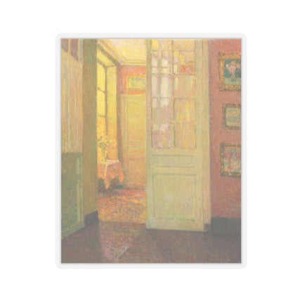 Interior, Window Light by Henri Le Sidaner Kiss-Cut Stickers (4 Sizes)