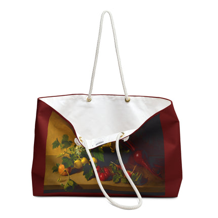 Still Life with Vegetables by James Peale Weekender Bag