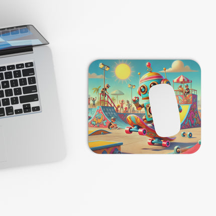 The Skate Park Robot Mouse Pad – Action, Energy & Retro Fun