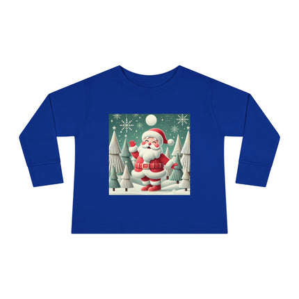 Santa's Joyful Night Toddler Long Sleeve Tee