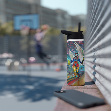 Samurai Robot Angels Stainless Steel Water Bottle