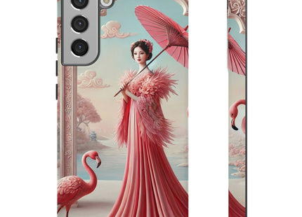 Petals, Porcelain, and Flamingos Phone Cases