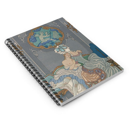 Liaisons Dangereuses by George Barbier Spiral Notebook - Ruled Line