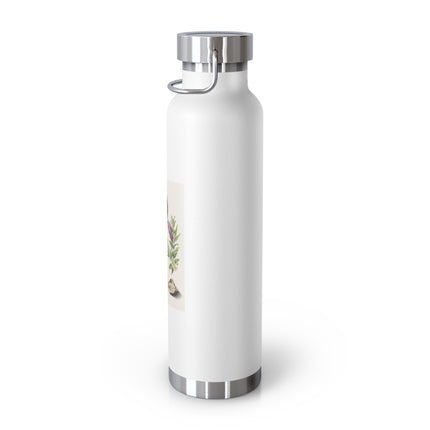 Tulip, Branches of Myrtle, and Shells by Maria Sibylla Merian Copper Vacuum Insulated Bottle, 22oz