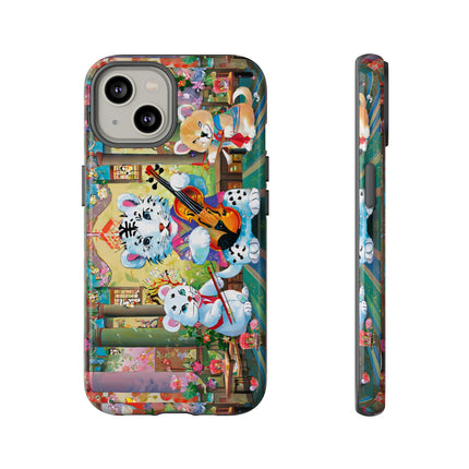 Melodies of the Snow Lion Cub Phone Cases