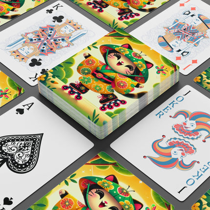Firefly Dance on Wheels Playing Cards