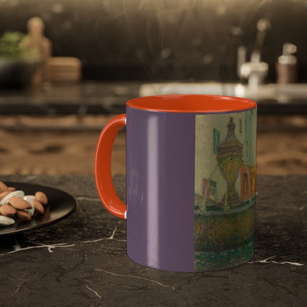 La Fontaine, Saint-Paul De Vence by Henri Le Sidaner Colorful Mug