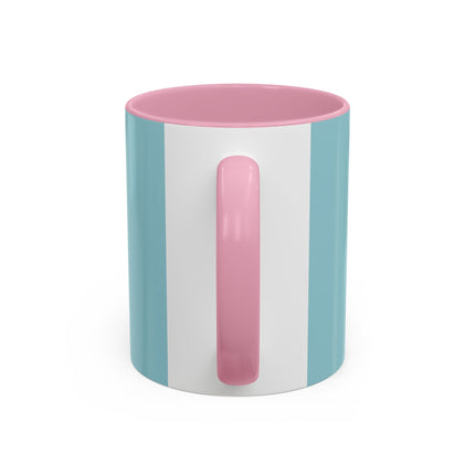 The Lady Of The Coral Parasol Colorful Mugs – Art Deco Coastal Elegance
