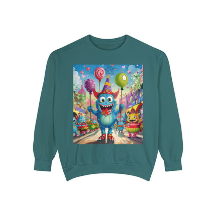 Monster Parade Madness Unisex Garment-Dyed Sweatshirt