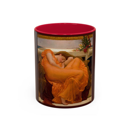 Flaming June by Frederic Leighton Colorful Mugs (11oz, 15oz)