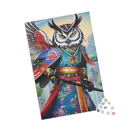 Cyberpunk Samurai Owl Puzzle (110, 252, 520, 1014-piece)