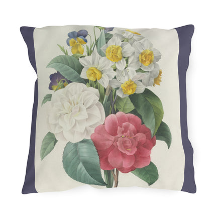 Choix des plus belles fleurs, Plate 015 by Pierre Joseph Redouté Outdoor Pillows