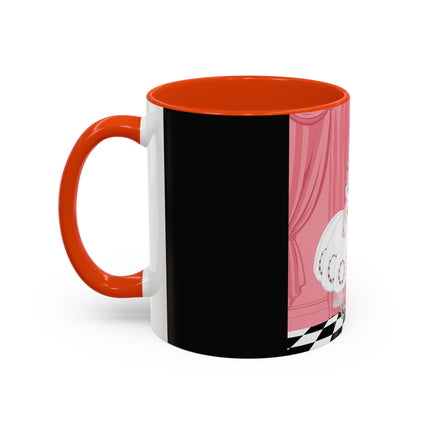 The Ladies Behind The Velvet Curtain Colorful Mugs – Art Deco Theatrical Elegance