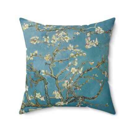 Almond Blossom by Vincent van Gogh Spun Polyester Square Pillow