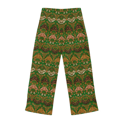 Japanese Fan Pattern by G.A. Audsley Women's Pajama Pants (AOP)