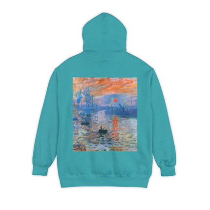 Sunrise by Claude Monet Unisex Garment-Dyed Hoodie