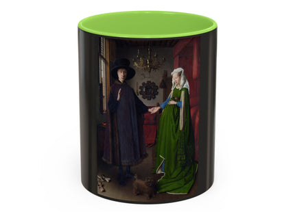 Arnolfini Portrait by Jan Van Eyck Colorful Mugs (11oz, 15oz)