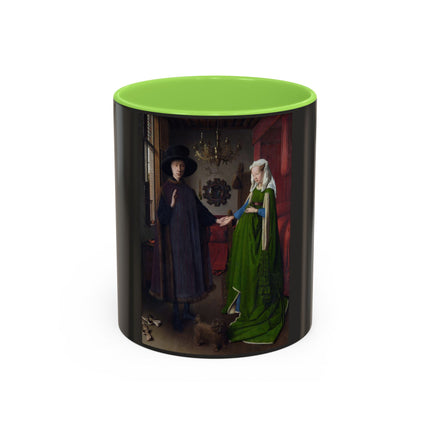 Arnolfini Portrait by Jan Van Eyck Colorful Mugs (11oz, 15oz)