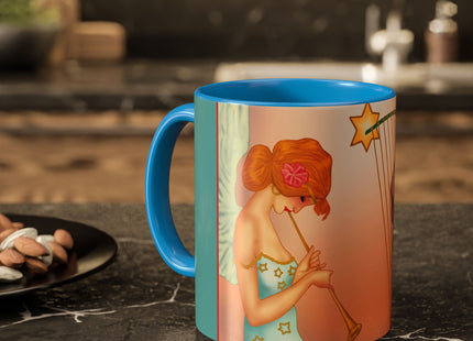 Heavenly Angel Duet Colorful Mugs (11oz, 15oz)