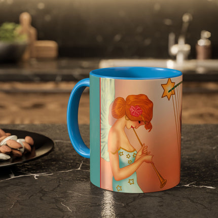 Heavenly Angel Duet Colorful Mugs (11oz, 15oz)