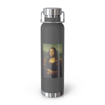 Mona Lisa by Leonardo da Vinci Copper Vacuum Insulated Bottle, 22oz