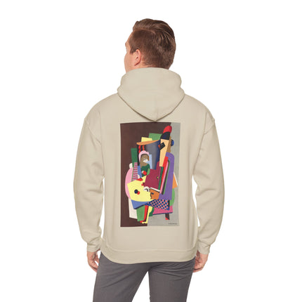 The Piano Lesson by Georges Valmier Heavy Blend™ Hooded Sweatshirt