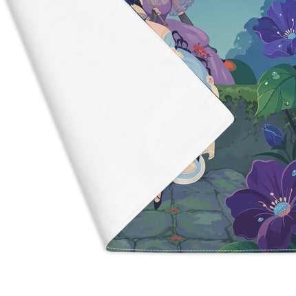 🌺☂️ The Garden Parasol Promenade Placemat – Art Deco Floral Fashion