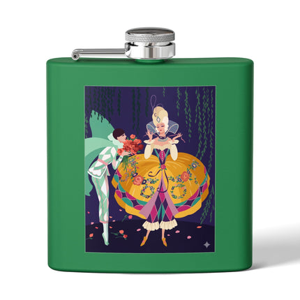 Enchanted Courtship Flask – Whimsical Elegance & Floral Romance
