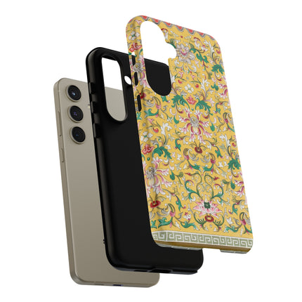 Yellow Botanical Pattern by Owen Jones Phone Cases