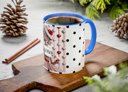 Fashionably Yours, XOXO Colorful Mugs (11oz, 15oz)