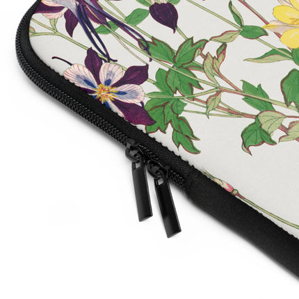 Aquilegia Flower by Tanigami Kônan Laptop Sleeve