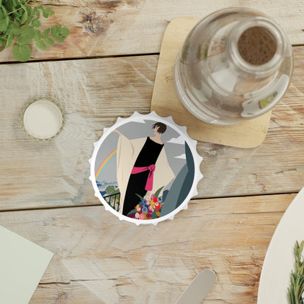 Rainbow Reverie Bottle Opener – Serene Elegance & Quiet Hope