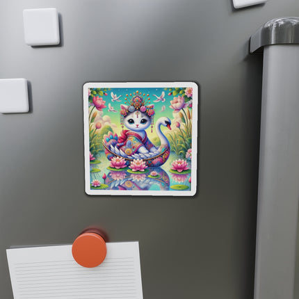 Geisha Kitten’s River Voyage Die-Cut Magnets (5 Sizes)