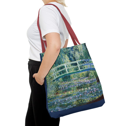 Water Lilies and Japanese Bridge by Claude Monet Tote Bag (AOP)