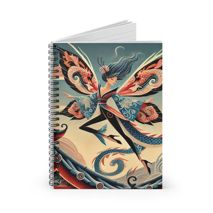 Dragon Fairy of the Temple Spiral Notebook - Ruled Line