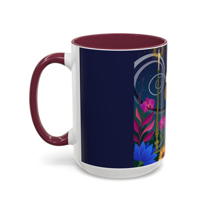 The Lady Of The Starlit Candles Colorful Mugs – Art Deco Theatrical Romance